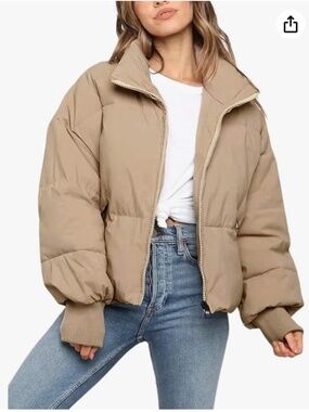 Tan Puffer Coat